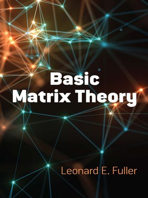 cover image of Basic Matrix Theory